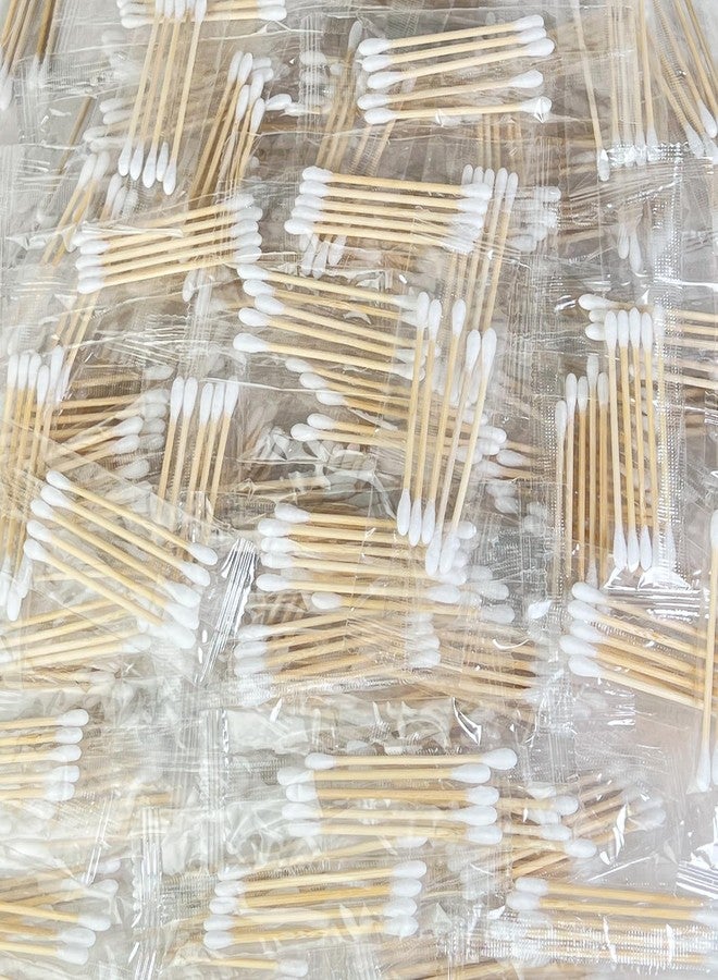 Eyxformula 1000 Count Individually Wrapped Cotton Swabs (200 Bags/5-count-pack) - Bulk Sterile Bamboo Sticks Travel Size Swabs for Ear Cleaning, Hygiene Care, First Aid & Makeup - Image 1